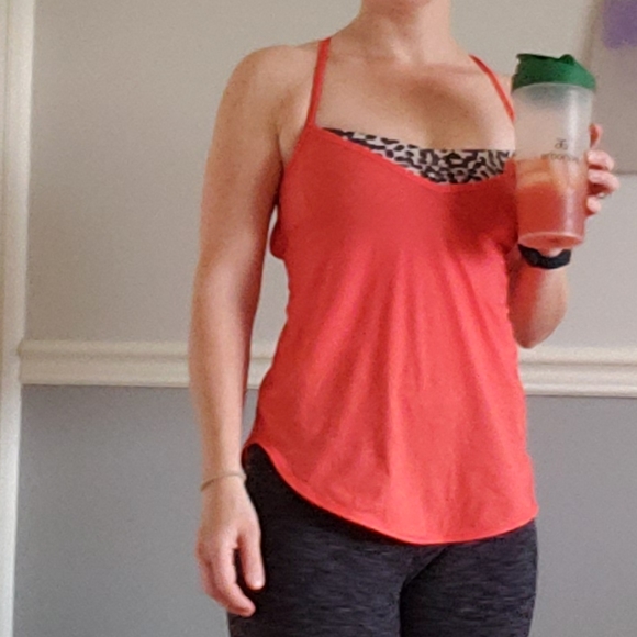 Lululemon red coral tank top - Picture 5 of 5